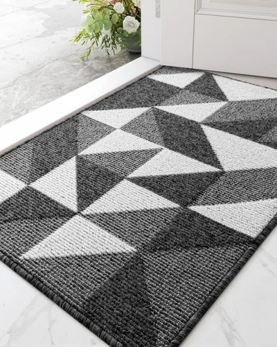 Miniatura 8 de DEXI - Alfombras para puerta de entrada, antideslizante, lavable, absorbente, resistente a la suciedad en el interior, alfombra de entrada de perfil