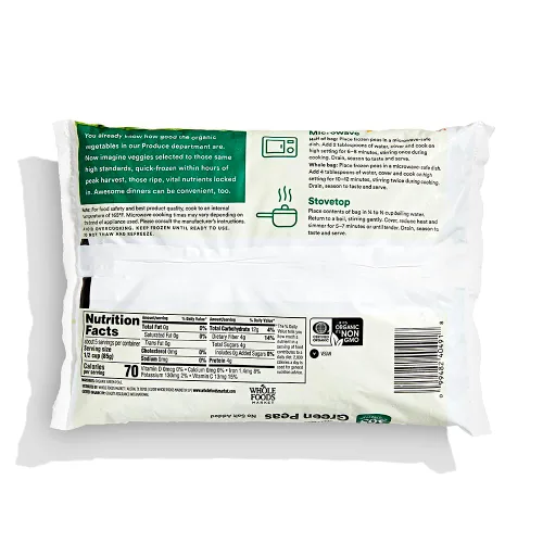 Miniatura 2 de 365 by Whole Foods Market, guisantes verdes orgánicos sin sal añadida, 16 onzas (congelados)