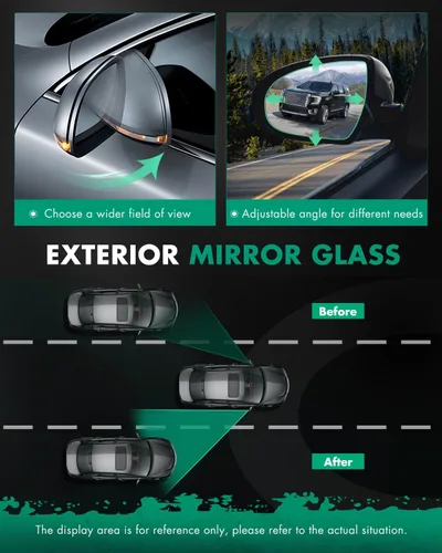 Miniatura 6 de SCITOO Espejo retrovisor derecho para 2003-2007 para Chevy para GMC Silverado Sierra 1500/2500 HD/3500 Classic con modelos con calefacción eléctrica