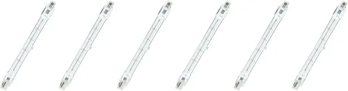 GE LIL GE Bombillas halógenas, luces de tubo T3, 500 vatios (paquete de 6)