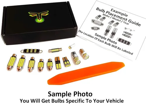 Miniatura 2 de Luces interiores LED blancas para Toyota 4Runner 2010-2024, 16 piezas, 6000 K, superbrillantes, serie 3014, SMD, mapa, puerta, espejo de tocador