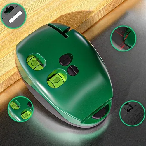 Miniatura 3 de Báscula láser electrónica de 90 grados, nivel Lazer 2023, nivel láser de línea cruzada autonivelante verde con líneas horizontales y verticales