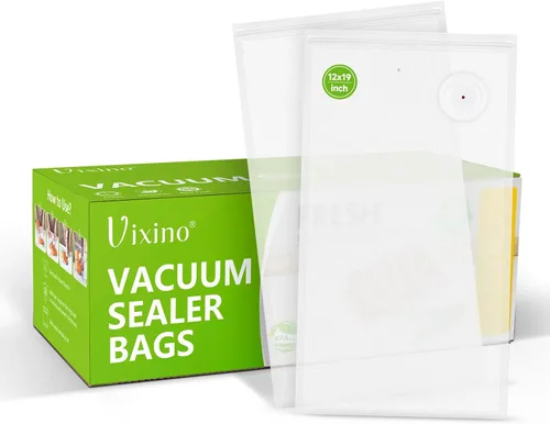 Vixino Bolsas selladoras al vacío, 30 bolsas reutilizables selladoras al vacío para alimentos, sin BPA, preparación de comidas y cocción al vacío,