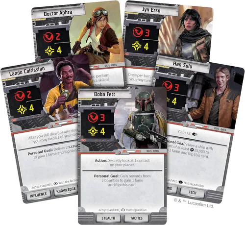 Miniatura 5 de Asmodee Star Wars Outer Rim Juego de mesa - Juego de estrategia, divertida aventura familiar para niños y adultos, a partir de 14 años, 1-4
