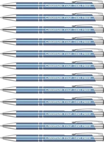 Miniatura 16 de Kingluu Hasta 500 bolígrafos personalizados, bolígrafos personalizados de tinta negra con tu nombre, logotipo, mensaje, texto, para oficina, Negro