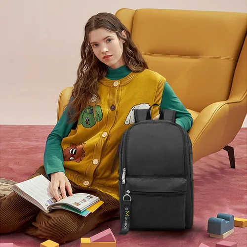 Miniatura 3 de OMOUBOI Mochilas casuales Superbreak Mochila para laptop de 14 pulgadas para mujeres y hombres Apta para turismo y negocios (Negro)