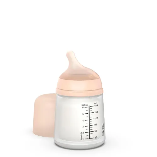 Miniatura 27 de Suavinex Zero Zero - Biberón anti cólico para bebé, marca española de biberones no 1, minimiza el rechazo del biberón y la confusión del pezón, Claro