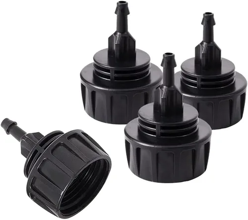 Miniatura 7 de Hooshing 4 tubos de riego por goteo de 1/2 pulgada a grifo, adaptador de manguera de jardín de 3/4 a 1/2 pulgadas, adaptador de manguera de riego