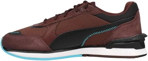 PUMA Zapatos deportivos Pl Low Racer con cordones para hombre, estilo casual, color blanco roto