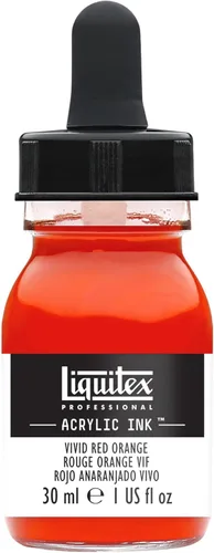 Miniatura 28 de Liquitex - Pintura acrílica profesional INK! Jarro de 1 onza, color blanco de titanio Bronce Rico Iridiscente