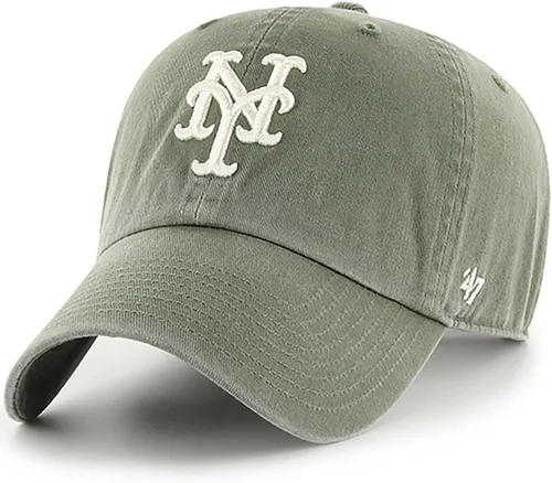 Miniatura 5 de 47 Brand MLB Moss Green Primary Logo Clean Up Adjustable Strap Baseball Cap Hat, Adult One Size Fits All