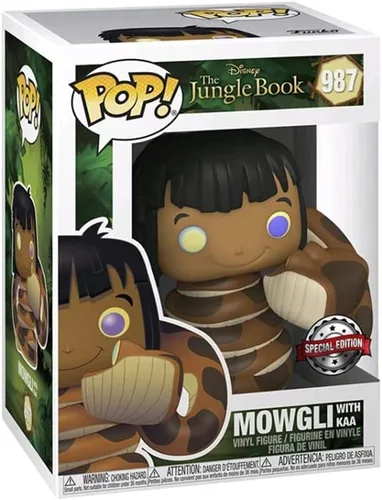 Miniatura 3 de Funko Pop! The Jungle Book: Mowgli con figura de vinilo Kaa – Edición especial exclusiva