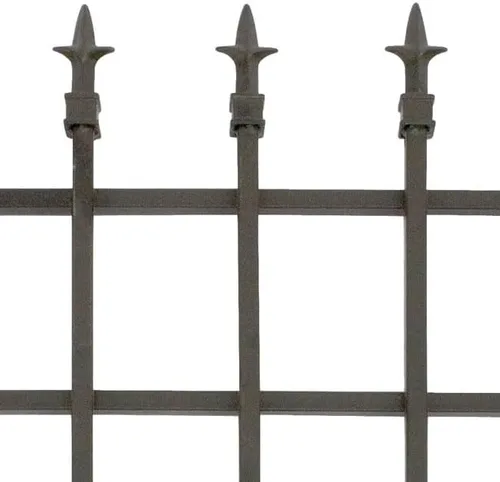 Miniatura 4 de Compra a granel de 10 secciones de valla de acabado clásico Panacea 87103, color negro