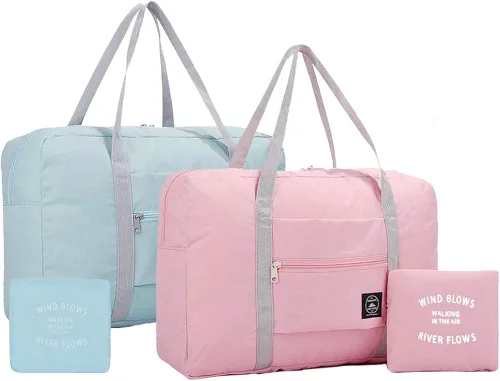 Bolsa de viaje plegable, almacenamiento de equipaje para deportes, gimnasio, resistente al agua, lona de nailon para hombres, mujeres, 32 litros