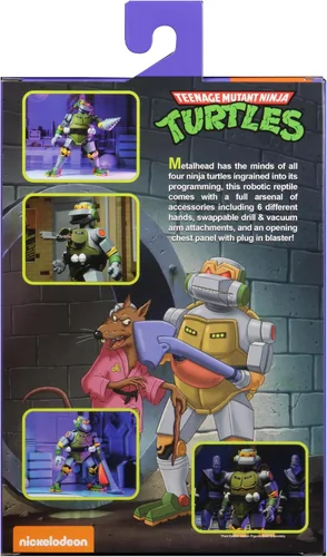 Miniatura 4 de NECA Figura de acción definitiva de 7 pulgadas Teenage Mutant Ninja Turtles de dibujos animados The Mighty Metalhead