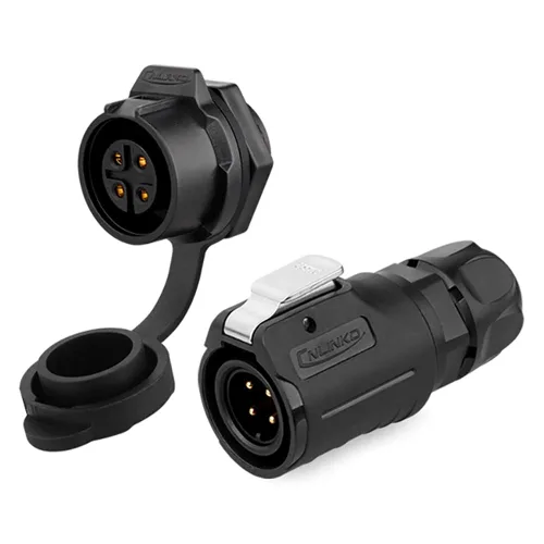 Miniatura 16 de CNLINKO Conector Circular de Panel IP68 M16 de Plástico de 3 Pines Macho y Hembra Eléctrico Impermeable Arnés de Cables Automático Soldadura