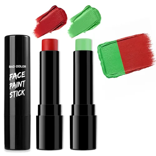 Miniatura 9 de BADCOLOR Barra de pintura naranja para la cara y el cuerpo, crema mezclable para ojos negros de cuerpo completo, maquillaje para Halloween, SFX