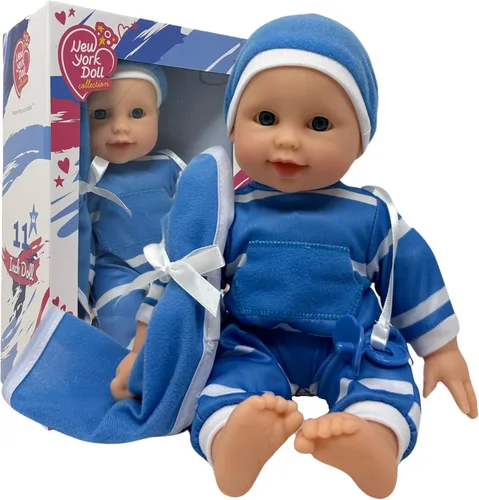 Miniatura 11 de The New York Doll Collection Muñeca de bebé de cuerpo suave de 11 pulgadas en caja de regalo, juguete de muñeca de 11 pulgadas para niños, niñas