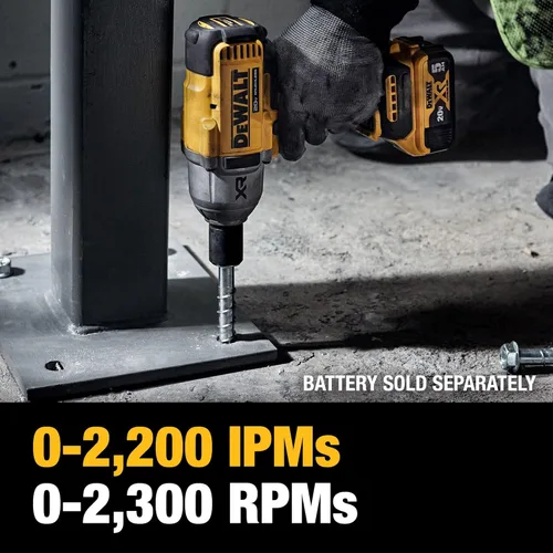 Miniatura 12 de DEWALT Llave de impacto inalámbrica de 20 V MAX, pistola de impacto de 1/2, alto par de 4 velocidades con yunque de anillo de cerdo y luz LED, motor