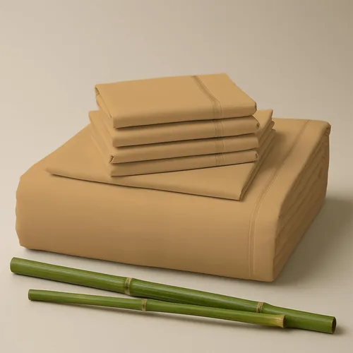 Miniatura 34 de Sacred Thread Sábanas de rayón derivado de bambú tamaño individual, sábanas refrescantes de bolsillo profundo de 18 pulgadas para personas que