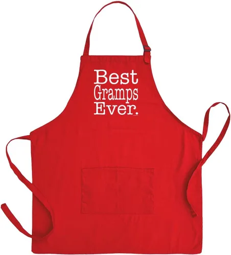 Miniatura 15 de Best Grandpa Papa Gramps Pop-Pop o Poppy Ever - Delantal ajustable con pechera de dos bolsillos