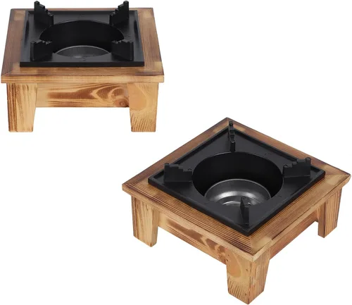 Miniatura 9 de Estufa de alcohol, estufa portátil de alcohol para barbacoa, estante de madera, barbacoa, horno, horno, utensilios de cocina, utensilios de cocina