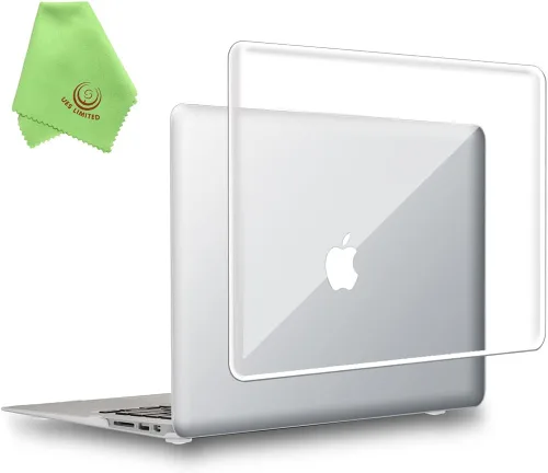 Miniatura 16 de Carcasa para MacBook Air de 13 pulgadas, UESWILL, carcasa rígida mate de tacto suave para MacBook Air de 13 pulgadas (Modelo A1466 / A1369) de Negro