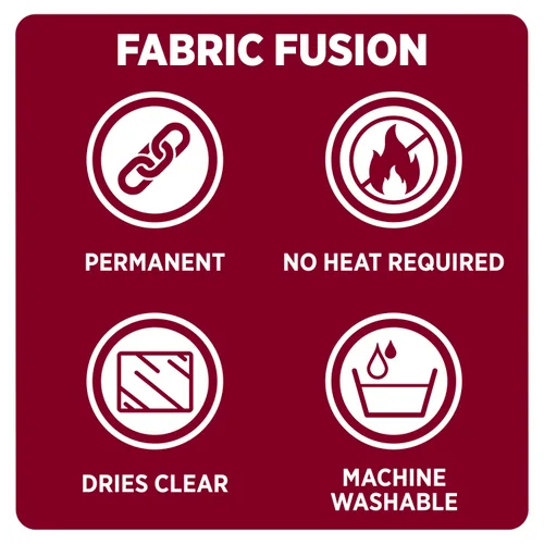 Miniatura 6 de Aleene's Fabric Fusion 40670 - Bolígrafo de doble extremo, 1.69 fl oz, pegamento permanente para tela, solución sin costura