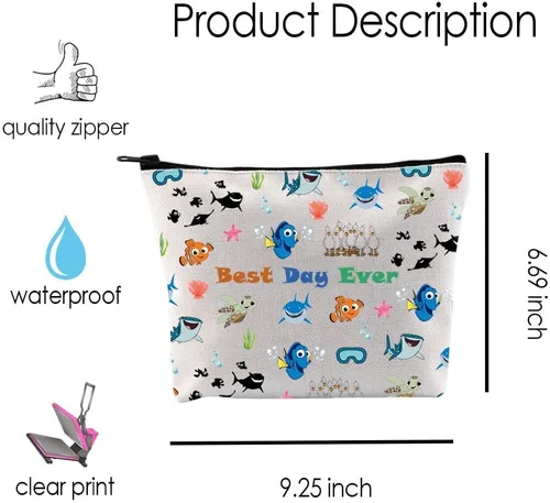 Miniatura 3 de Nemo Dory - Bolsa de maquillaje cosmética para los fans de Nemo Dory, Bolso Fish N, M
