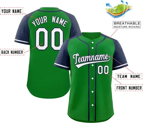Miniatura 52 de Camisetas de béisbol personalizadas con botones de manga corta, número de nombre cosido personalizado / impreso para adultos y jóvenes