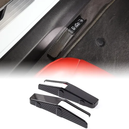 Miniatura 35 de CHEAYAR Funda de cargador de teléfono con patrón de fibra de carbono compatible con Chevrolet Corvette C8 2020-2023, funda de carga inalámbrica