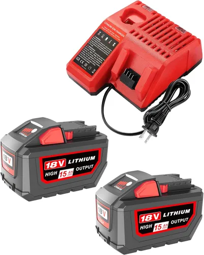 Miniatura 9 de HOCHSTERN Reemplazo de 18 V 15.0Ah para batería Milwaukee M-18 de alto rendimiento compatible con baterías Milwaukee de 18 voltios 48-11-1862