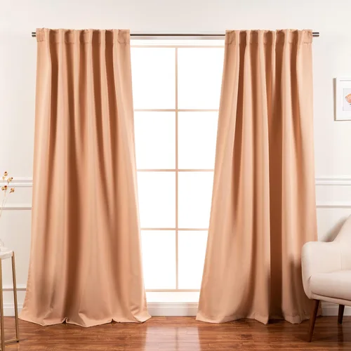 Miniatura 55 de Best Home Fashion Paneles de Cortinas Opacas Premium - Tratamiento de Ventana con Aislamiento Térmico Sólido Cortinas Opacas para Dormitorio