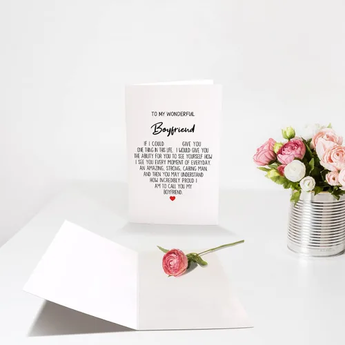 Miniatura 3 de Tarjeta de felicitación sincera de Chenive para novio, tarjeta de cumpleaños para novio, tarjeta de aniversario para él, Qué increíblemente