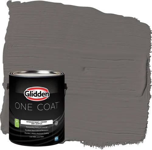 Miniatura 22 de Glidden Pintura Interior + Imprimación: Gris/Plata Antigua, Una Capa, Satinado, 1 Galón