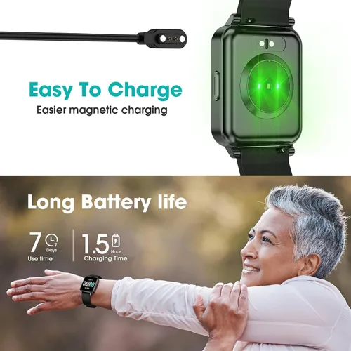 Miniatura 7 de Reloj inteligente Kummel para adolescentes, sin aplicación/teléfono necesario, relojes deportivos para adolescentes con monitor de frecuencia