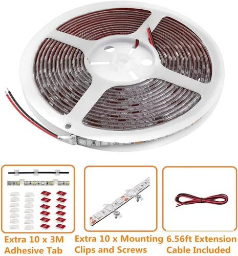 Miniatura 4 de Kit de Luces LED de Resplandor Inferior de 25 Pies para RV, Luces de Bajos de Caravana de 12V para Autocaravana Remolque de Viaje Puestos de Blanco