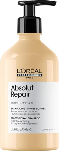 L'Oreal Professionnel Paris Absolut Repair Shampoo – Nourishing Protein Shampoo For Dry, Damaged Hair, Repairs Damage and Provides Shine