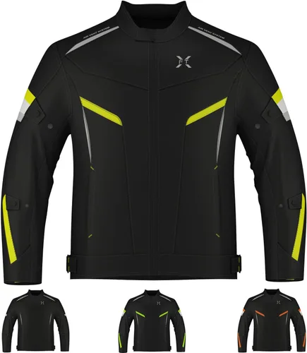 Miniatura 8 de FTX Chaqueta de motocicleta para hombre, armadura de equipo de protección de cuerpo completo, chaqueta de motocicleta de tela textil Cordura