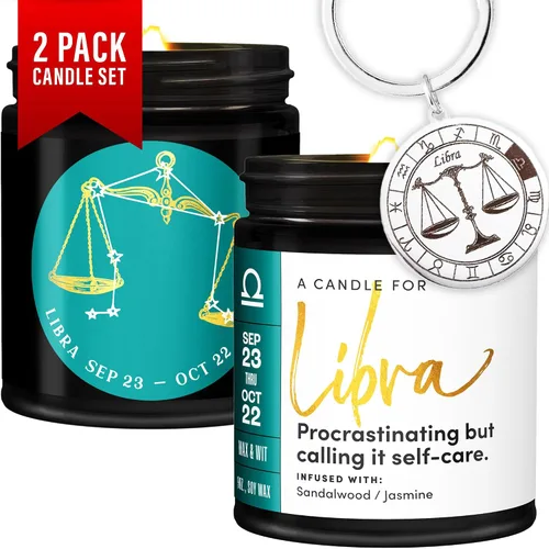 Miniatura 27 de WAX & WIT Regalos de Acuario para mujeres, vela de Acuario, regalo del zodiaco, regalos de astrología para mujeres, vela del zodiaco, regalo