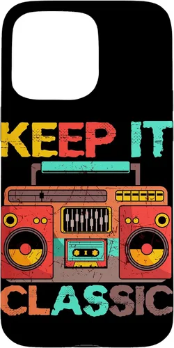 Miniatura 30 de Keep It Classic Radio 80s 90s Retro Vintage Cassette Player Funda para iPhone 17 Pro Max