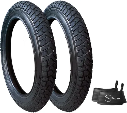 CALPALMY (2 Sets) 12"/14"/16"/18"/20" Bike Replacement Tires and Inner Tubes for MTB, BMX, Kids Bike - Compatible with RoyalBaby, Joystar, Dynacraft