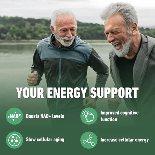 Miniatura 6 de Airboy Suplemento NAD+, ribósido liposomal de nicotinamida 900 mg con resveratrol y quercetina, alternativa al suplemento NMN, probado por terceros