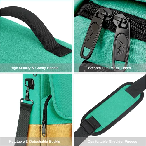 Miniatura 29 de MATEIN Bolsa tipo mensajero para hombres, mochila escolar para adolescentes, ligera de 17.3 pulgadas, maletín para laptop grande, bolsa cruzada