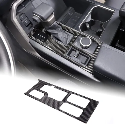 Aunginsy Cubierta de Adhesivo del Panel de la Perilla de Cambios de la Caja de Control Central Compatible con Toyota Tundra/Sequoia 2022-2024 Coche