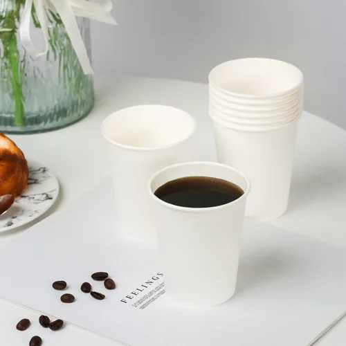 Miniatura 2 de RACETOP Paquete de 1000 tazas de café de papel de 8 onzas desechables, tazas de café caliente de 8 onzas, taza de café de oficina