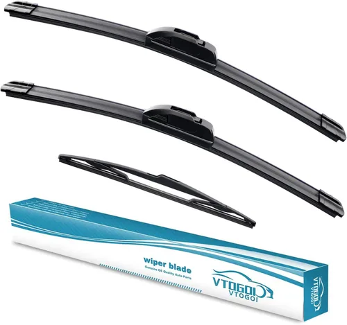 VTOGOI escobillas de limpiaparabrisas con juego de escobillas traseras para BMW X3 2004-2010, repuestos de limpiaparabrisas automotrices, que