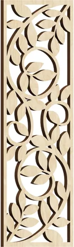 Miniatura 146 de 9 3/8"W x 24 3/8"H x 1/4"T Utica Decorativo Fretwork Madera Paneles de Pared, Abedul