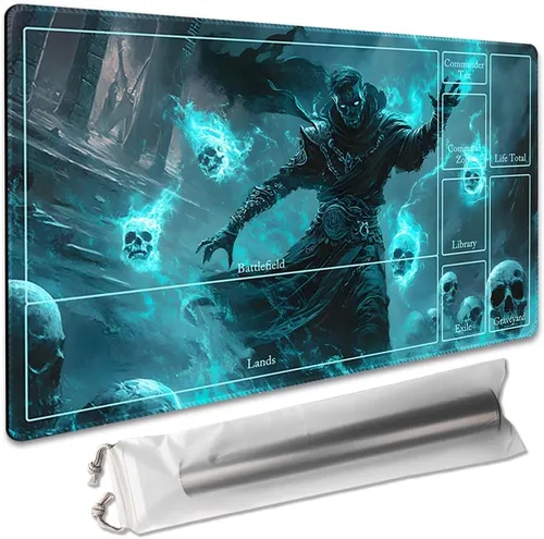 Miniatura 14 de Juego de mesa MTG de 14 x 24 pulgadas, compatible con OCG CCG RPG TCG Playmats (Call of Death)