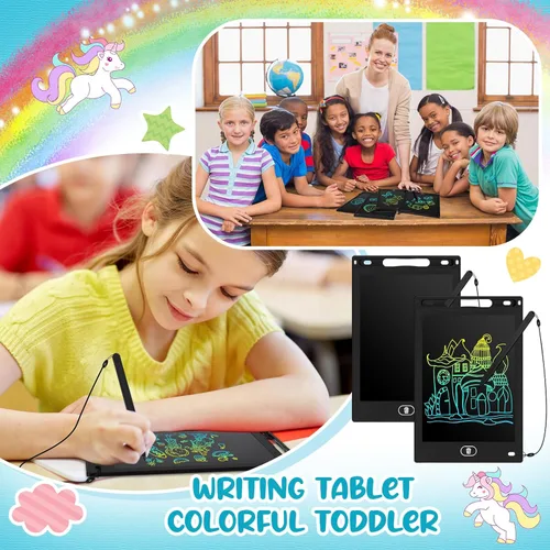 Miniatura 3 de Tinlade Paquete de 12 tabletas de escritura LCD para juegos de recuerdos de fiesta de niños, juguetes educativos de 8.5 pulgadas, regalos a granel